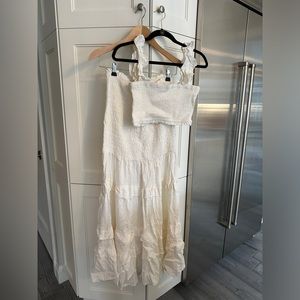 WHITE LINEN 2 PIECE